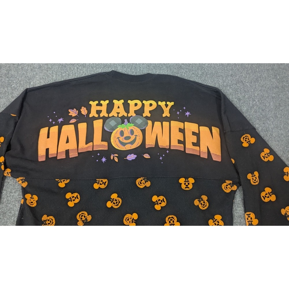 Disney Parks Halloween‎ Jersey Women's 2XL Mickey Mouse Pumpkin Spirit Jersey